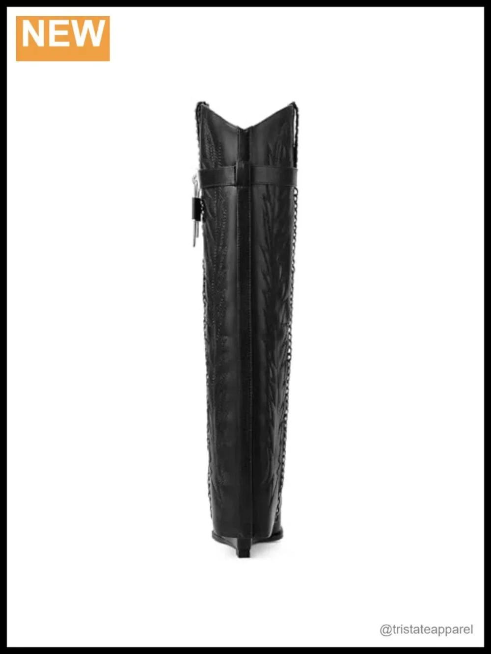 Embroidered Fold Over Knee High Boots, Pointed Toe Wedge Heels, Wide Calf, Pull